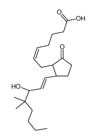 7-[(1R,2R)-2-[(3S)-3-hydroxy-4,4-dimethyloct-1-enyl]-5-oxocyclopentyl]hept-5-enoic acid结构式