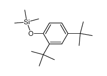 (2,4-di-tert-butylphenoxy)trimethylsilane Structure