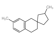 3',6-dimethylspiro[2,4-dihydro-1H-naphthalene-3,1'-cyclopentane]结构式