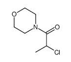 Morpholine, 4-(2-chloro-1-oxopropyl)- (9CI) structure
