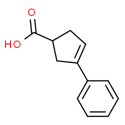 3-Cyclopentene-1-carboxylic acid, 3-phenyl- (9CI)结构式