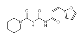 N-[[(E)-3-(2-furyl)prop-2-enoyl]carbamoyl]piperidine-1-carboxamide结构式