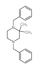 1,4-dibenzyl-2,2-dimethyl-piperazine结构式