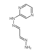N-(2-hydrazinylideneethylideneamino)pyrazin-2-amine结构式