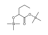 2-[(Trimethylsilyl)oxy]valeric acid trimethylsilyl ester Structure