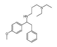 N',N'-diethyl-N-[1-(4-methoxyphenyl)-2-phenylethyl]propane-1,3-diamine结构式