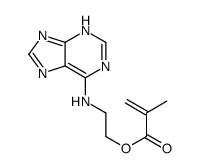 2-(7H-purin-6-ylamino)ethyl 2-methylprop-2-enoate结构式