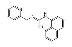 1-naphthalen-1-yl-3-(pyridin-2-ylmethyl)thiourea Structure