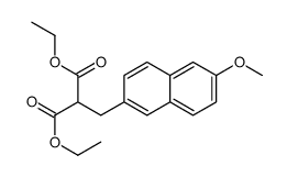 diethyl 2-[(6-methoxynaphthalen-2-yl)methyl]propanedioate Structure