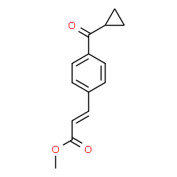 3-(4-CYCLOPROPANECARBONYL-PHENYL)-ACRYLIC ACID METHYL ESTER Structure