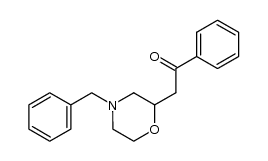 2-(4-benzyl-morpholin-2-yl)-1-phenyl-ethanone结构式