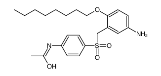 N-[4-[(5-amino-2-octoxyphenyl)methylsulfonyl]phenyl]acetamide结构式
