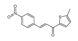 1-(5-methylthiophen-2-yl)-3-(4-nitrophenyl)prop-2-en-1-one结构式