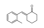 1-(2-methyl-benzylidene-(seqtrans))-cyclohexanone-(2)结构式