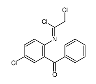 N-(2-benzoyl-4-chlorophenyl)-2-chloroethanimidoyl chloride结构式