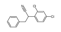 α-(2,4-dichlorophenyl)benzenepropanenitrile结构式
