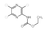Carbamic acid, (trichloropyrazinyl)-, ethyl ester structure