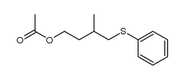 3-methyl-4-(phenylthio)butyl acetate结构式