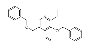 2,4-bis(ethenyl)-3-phenylmethoxy-5-(phenylmethoxymethyl)pyridine结构式