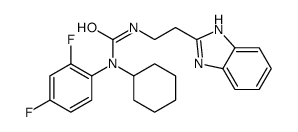 Urea, N-[2-(1H-benzimidazol-2-yl)ethyl]-N-cyclohexyl-N-(2,4-difluorophenyl)- (9CI) Structure