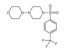 Piperazine, 1-(4-morpholinyl)-4-[[4-(trifluoromethyl)phenyl]sulfonyl]- (9CI) structure