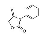 4-methylidene-3-phenyloxathiazolidine 2-oxide Structure