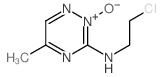 N-(2-chloroethyl)-2-hydroxy-5-methyl-1,2,4-triazin-3-imine结构式