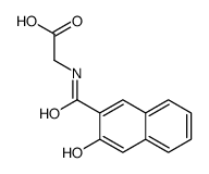 2-[(3-hydroxynaphthalene-2-carbonyl)amino]acetic acid结构式