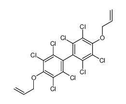1,2,4,5-tetrachloro-3-prop-2-enoxy-6-(2,3,5,6-tetrachloro-4-prop-2-enoxyphenyl)benzene Structure