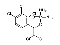 1,2,3-trichloro-4-(2,2-dichloro-1-diaminophosphoryloxyethenyl)benzene Structure