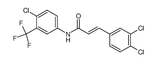(E)-N-(4-Chloro-3-trifluoromethyl-phenyl)-3-(3,4-dichloro-phenyl)-acrylamide Structure
