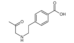 4-[2-(2-oxopropylamino)ethyl]benzoic acid结构式