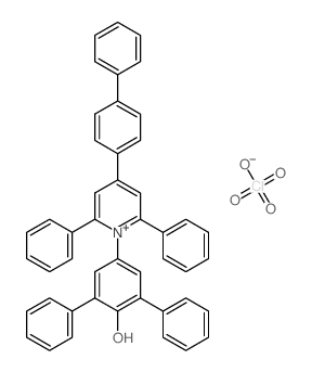 4-[2,6-diphenyl-4-(4-phenylphenyl)pyridin-1-ium-1-yl]-2,6-diphenylphenol,perchlorate结构式