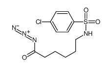 6-[(4-chlorophenyl)sulfonylamino]hexanoyl azide结构式