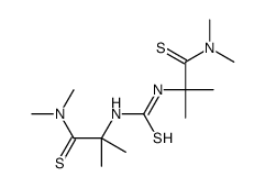 2-[[1-(dimethylamino)-2-methyl-1-sulfanylidenepropan-2-yl]carbamothioylamino]-N,N,2-trimethylpropanethioamide结构式