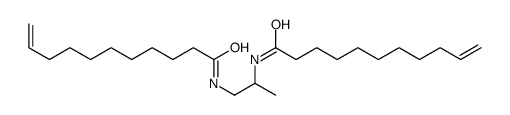 N-[2-(undec-10-enoylamino)propyl]undec-10-enamide结构式