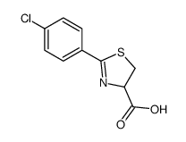 2-(4-chlorophenyl)-4,5-dihydro-1,3-thiazole-4-carboxylic acid Structure