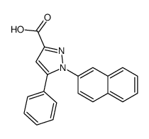 1-naphthalen-2-yl-5-phenylpyrazole-3-carboxylic acid结构式