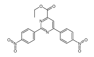 ethyl 2,6-bis(4-nitrophenyl)pyrimidine-4-carboxylate结构式