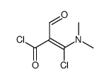 3-chloro-3-(dimethylamino)-2-formylprop-2-enoyl chloride结构式