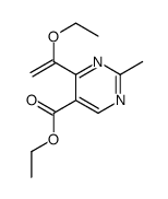 ethyl 4-(1-ethoxyethenyl)-2-methylpyrimidine-5-carboxylate Structure