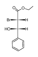 ethyl (+/-)-(2R,3R)-2-bromo-3-hydroxy-3-phenylpropanoate结构式