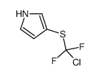 3-[chloro(difluoro)methyl]sulfanyl-1H-pyrrole结构式