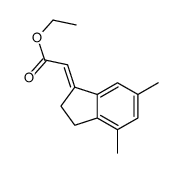 ethyl 2-(4,6-dimethyl-2,3-dihydroinden-1-ylidene)acetate结构式