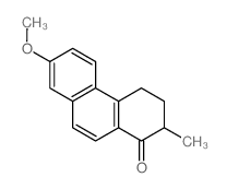 1(2H)-Phenanthrenone,3,4-dihydro-7-methoxy-2-methyl-结构式
