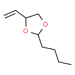 1,3-Dioxolane,2-butyl-4-ethenyl- Structure