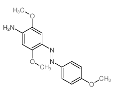2,5-dimethoxy-4-(4-methoxyphenyl)diazenyl-aniline结构式
