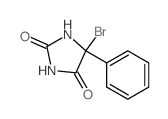 5-bromo-5-phenyl-imidazolidine-2,4-dione structure