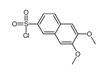 6,7-二甲氧基萘-2-磺酰氯结构式
