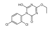 3-(2,4-dichlorophenyl)-6-ethoxy-1H-1,3,5-triazine-2,4-dione结构式